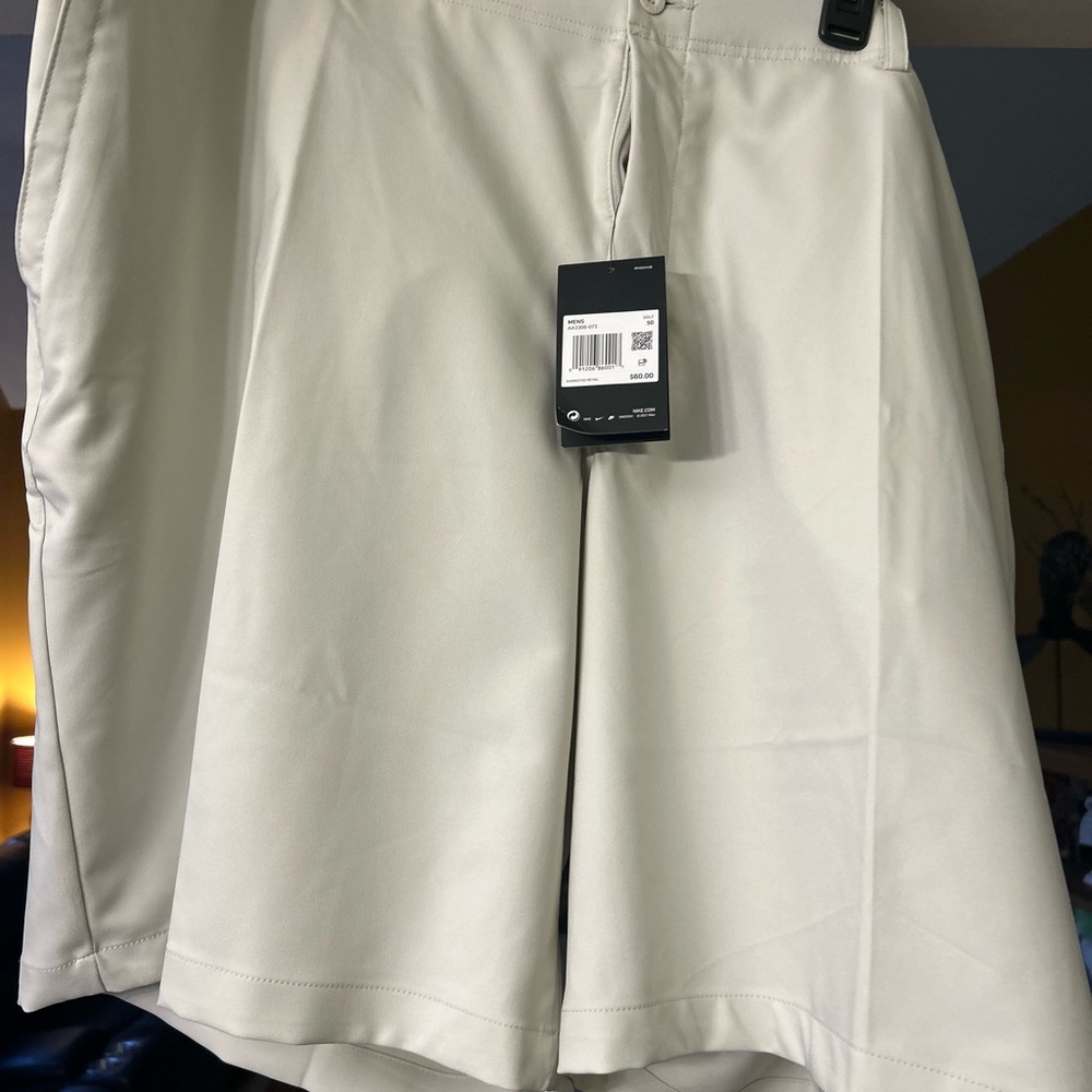Cream Athletic Shorts with Tailored Fit
